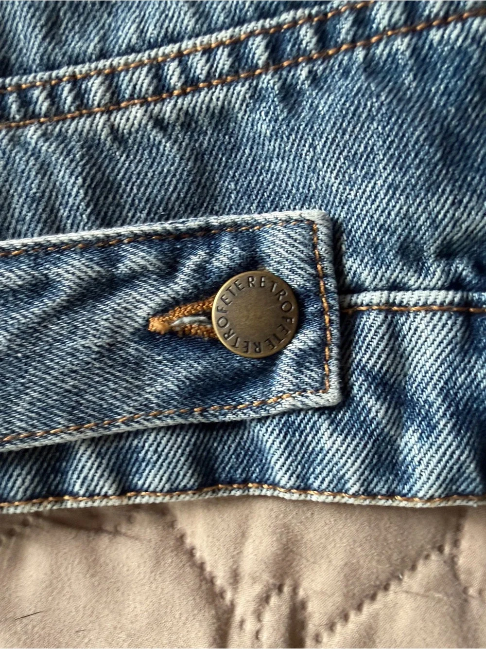 Retrofete Blue Denim Jean Shorts